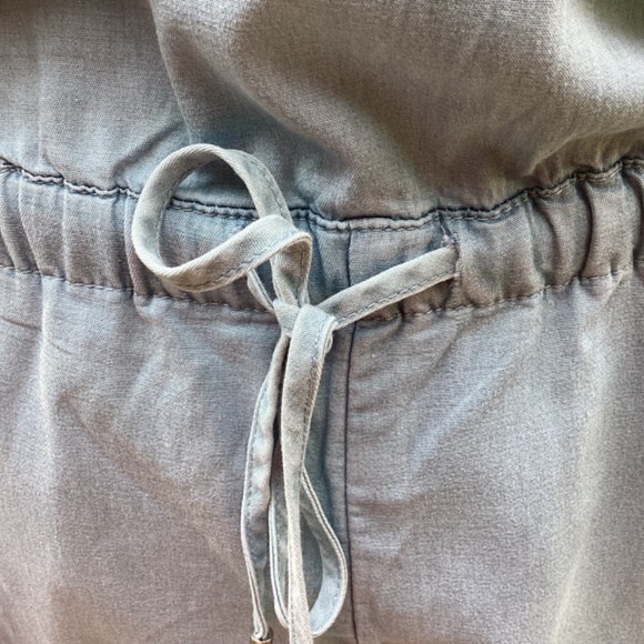H by Halston Denim jumpsuits light blue size 8 draw string elastic waist - Picture 8 of 12